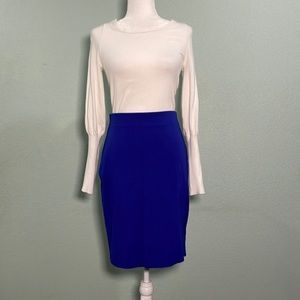 Philosophy Royal Blue Pencil Skirt